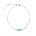 thumbnail image 1 of Boho Bracelets de Cheville Universel Turquoise Bijoux Résistant à l'Usure Décorations de Style Bohème Valentines Jour Chevilles pour les Femmes Mis en Argent, 1 of 7