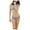Blue, variant on Fesfesfes Swimsuit for Women Women Non-Positioning Feature Retro Printed Strappy Bikini Swimsuit