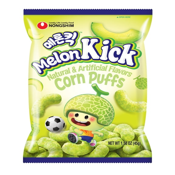 Nongshim Nongshim Melon Kick Corn Puff Snack, 1.58 oz