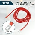 thumbnail image 3 of Cable de inversor de batería marina para automóvil 5/16"-3/8" 8 pies cable de cobre de batería rojo, 3 of 7