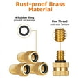 thumbnail image 7 of Bike Presta Valve Schrader Adaptor Kit, Ball Pump Needles, Brass Bike Tire Pump Adaptor, 7 of 7