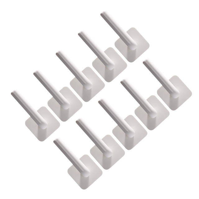 YSNOOWE 10Ud Colgadores Adhesivos ABS Resistentes Para Pared Sin Taladro Para Cocina Y Armarios