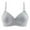 Gray, variant on Darzheoy Wire-Free Bra for Women Bras Double Breasted Comfortable Breathable Anti-exhaust Base Solid Non-Steel Ring Non-Magnetic Buckle Underwear High Impact Bras for Women 36/80AB