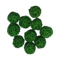 thumbnail image 4 of EHJRE 10pcs 3cm Twig Orbs Balls Holiday Decorative Rattan Wicker Balls Vase Filler green, 4 of 6