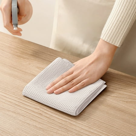 HCBY 4PCS Waffle Weave Microfiber Cleaning Cloths Super Absorbent & Lint-Free Reusable Towels for Kitchen Dishes Cars & Glass Quick-Drying