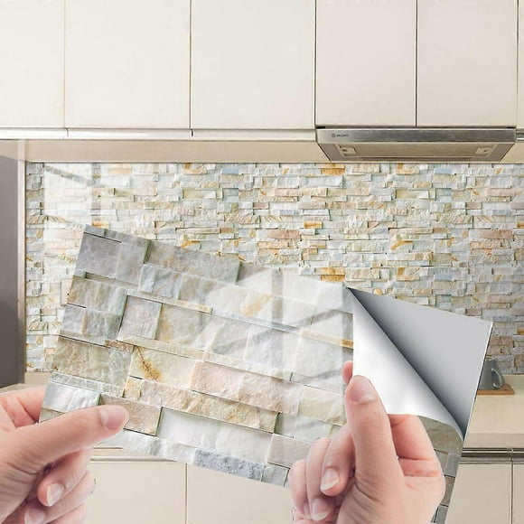 Rock slate marble crystal grain film tile sticker Home Decor waterproof sticker floor wall sticker 16 sheets