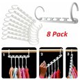 thumbnail image 4 of Amdohai 8PCS Clothes Hanger Closet Organizer Storage Rack Holder Chain Wardrobe Space Save Multifunction Clothes Hanger, 4 of 6