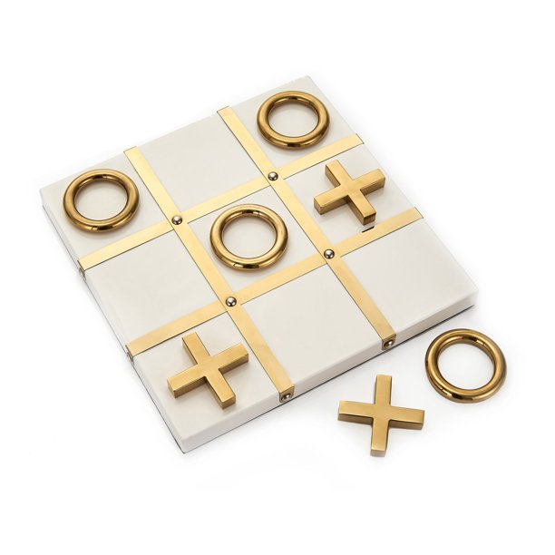 Sagebrook Home Tic Tac Toe Game Decor