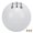 White, variant on M12x1.25 Gear Shift Knob Head 5-Speed Wear-Resistant Acrylic with 3 Adapters, 2.1 inches / 54 mm, Universal Fit for Manual Transmission (Black)