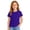 42# Dark Purple, variant on Girls Short Sleeve T Shirts Kids Summer Basic Tee Crewneck Cute Tops Gray,12-13 Years