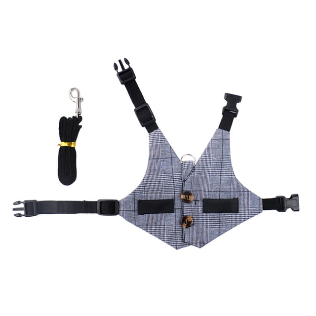 MasteelfCA 1 Set Creative Rabbit Suit Lightweight Rabbit Vest Portable Traction Rope Rabbit Leash