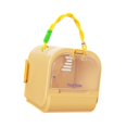 thumbnail image 3 of Jaula de transporte para hámster, jaula de transporte para animales pequeños, transpirable, para viajes, con botella de agua al vacío, jaula de viaje Amarillo, 3 of 8