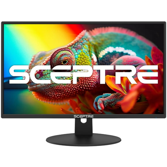 Sceptre Nuevo monitor profesional de 24 pulgadas 100 Hz 1 ms HDMI x2 VGA 100% sRGB Altavoces incorporados, máquina para el cuidado de los ojos negro 2024 (E248W-FW100TR)