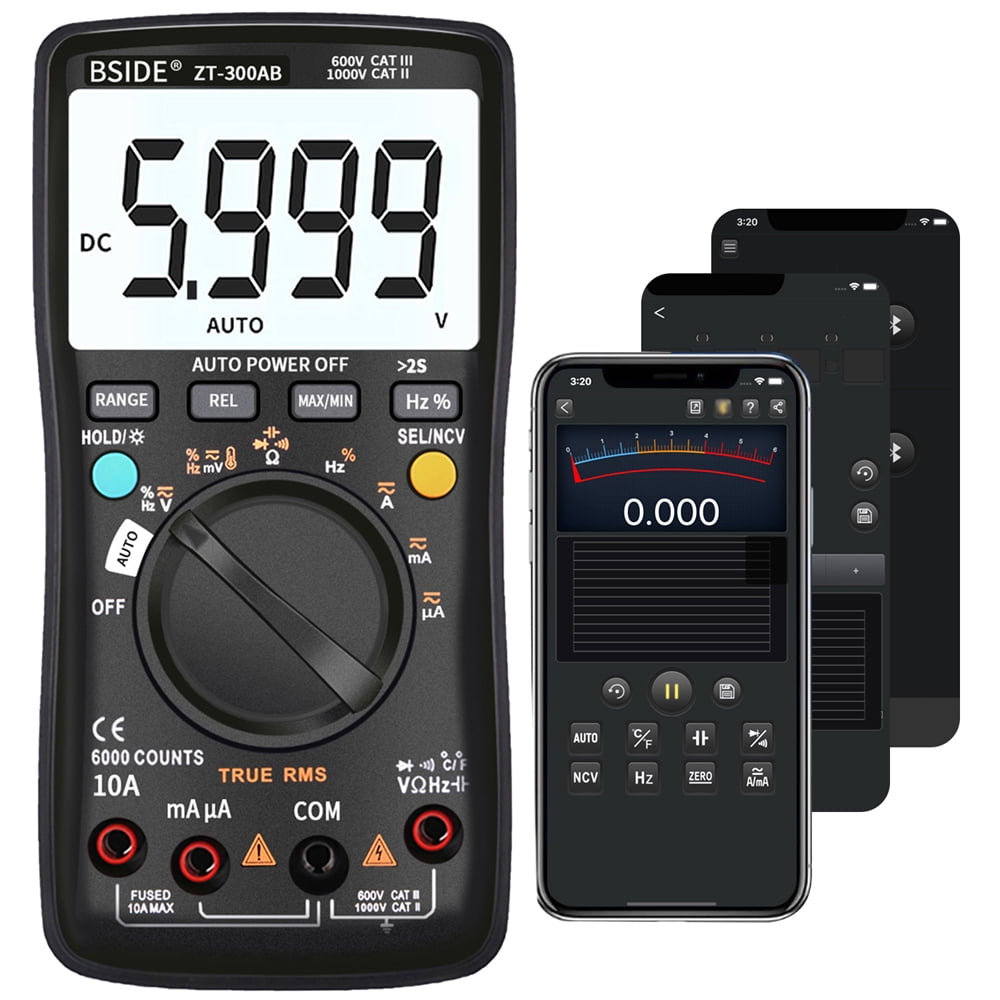 BSIDE Multimeter Auto/Manual Digital Universal Meter 6000