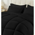 thumbnail image 3 of 1 Piece New Fluffy Pattern Comforter, 800 TC, 100% Egyptian Cotton, Twin/Twin XL Size Black Solid, 3 of 6