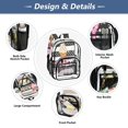 thumbnail image 5 of Ttyddzy Clear Backpack Heavy Duty PVC Transparent Backpack for College Workplace, Pink-icecream, 5 of 8