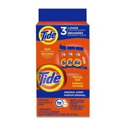 Tide Single Load Travel Packets,1.46oz (3 boxes, 9 total sachets)
