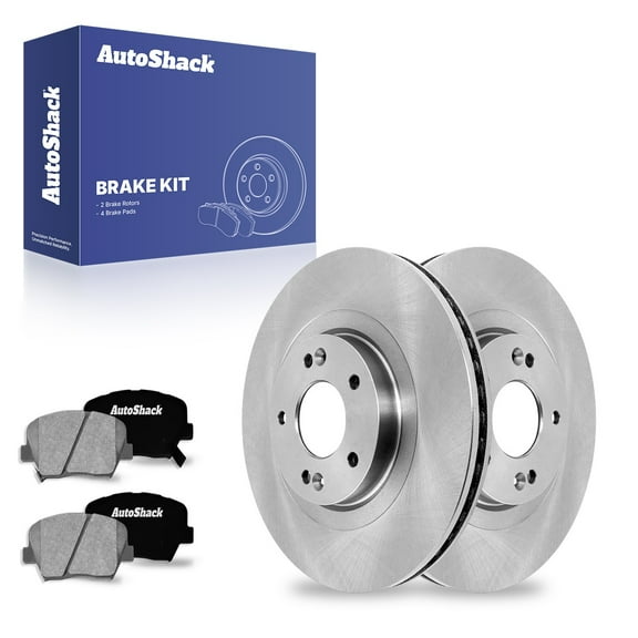AutoShack 12.6" (320 mm) Front Vented Brake Rotors   Ceramic Brake Pads | Replacement for 2016-2020 Kia Sorento 2016-2018 Hyundai Santa Fe Sport | 6-PC Brake Kit