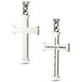 thumbnail image 3 of Men's Stainless Steel Flare Cross Necklace-Phil 4:13 by Shields of Strength, 3 of 4