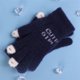 thumbnail image 1 of Guantes de pantalla táctil de lana a prueba de frío con forro polar cálido y grueso con dedos abiertos para mujer de invierno, 1 of 4