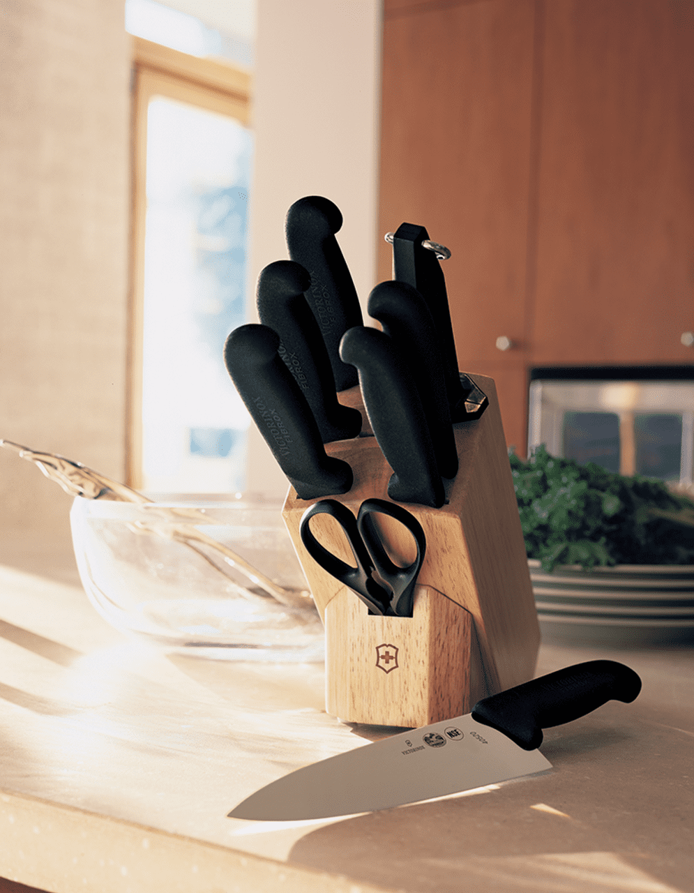 Victorinox Forschner 7 Piece Block Set, Fibrox Handle* (Includes Free Gift)