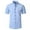 Blue, variant on Krdevn Mens Shirts - Mens Dress Shirts Short Sleeve Performance 4 Way Stretch Casual Button Down Shirt,Mens Fall Shirts,Color:Blue,Size:41