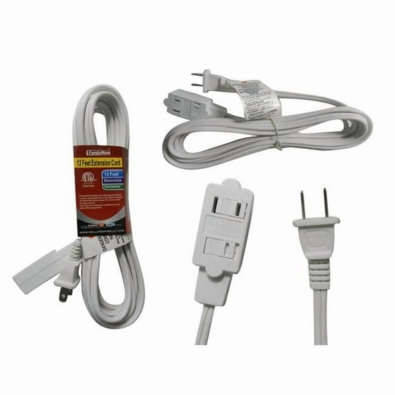Familymaid 32732 12 ft. Extension Cord - Pack of 96