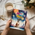 thumbnail image 3 of Happy New Year with Boxer Fireworks Holiday Xmas Winter 2025 Spiral Bound Journal Boxers Dog Lover Gifts Idea 5x7in Spiral Notebook - 00025, 3 of 5