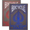 thumbnail image 2 of Bicycle Metalluxe Playing Cards - Premium Metal Foil Finish - Poker Size 2 Playing Card Deck Red & Blue,Red & Blue Set, 2 of 9