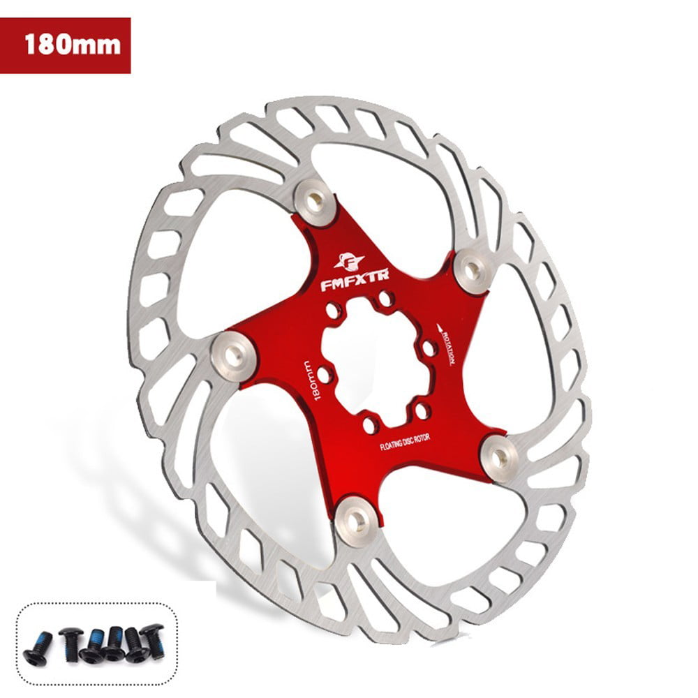 MTB bike Hydraulic Disc Brakes Calipers Front Rear lever Rotor red 160/180/203mm