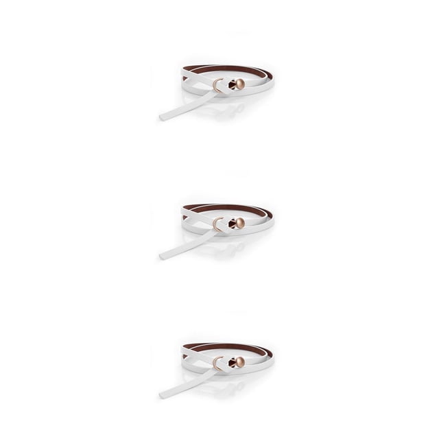 Cinturón de cuero Jumpingount para mujer rojo Negro Blanco café Marrón