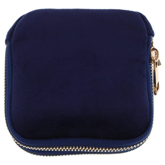 LOLIPPYY Portable Blue Jewelry Organizer with Multi Compartment Sections