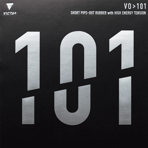 Victas VO > 101 Table Tennis and Ping Pong Rubber - 1.8 Black