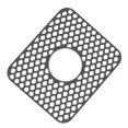thumbnail image 1 of Silicone Sink Protector Mat, Non Slip Heat  For Kitchen, Farmhouse, Stainless Steel, Porcelain Sink, 1 of 8