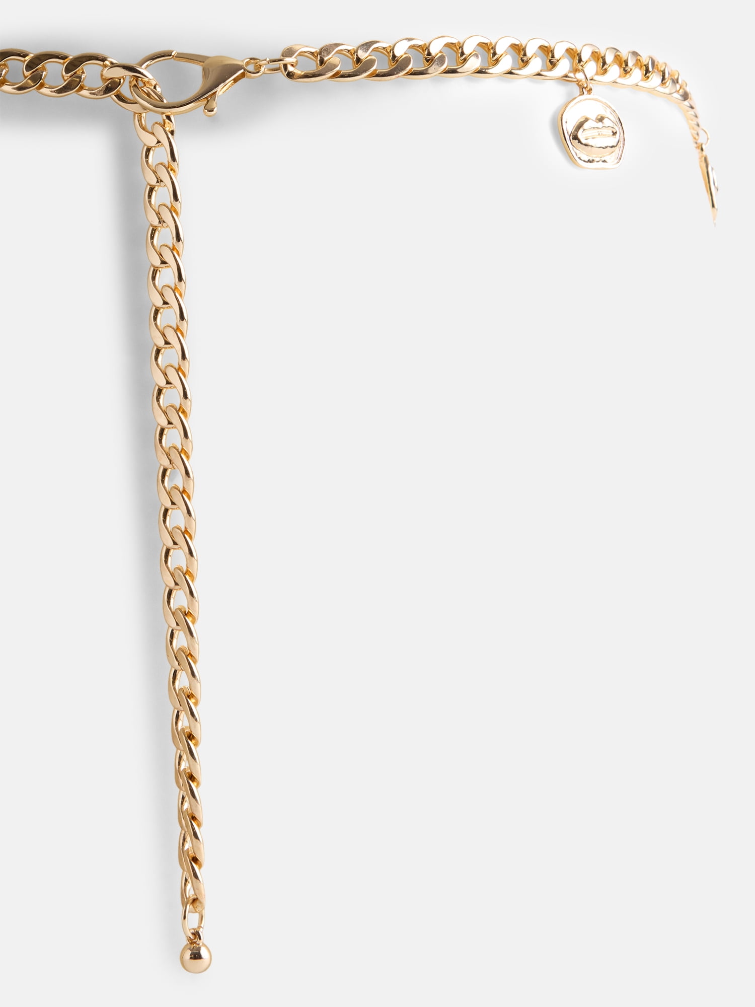 Devil Wears Prada Scoop Collection Women's Gold-Tone Chain Charm