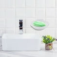 thumbnail image 4 of Soap Rack Wall Mounted Bathroom Soap Holder Self Adhesive ABS Soap Dish, 4 of 11