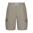 thumbnail image 5 of Hurxie Men's Hiking Cargo Shorts with Pockets Lightweight Outdoor Work Casual Shorts for Men Travel Fishing Dark Gray,2XL, 5 of 6