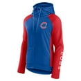thumbnail image 2 of Women's Fanatics Royal/Red Chicago Cubs Iconic Raglan Full-Zip Hoodie, 2 of 3