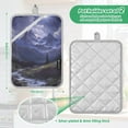 thumbnail image 6 of Yayeee Pot Holders Kitchen Heat Resistant with Pocket 7"x9.8" Cotton Oven Cooking Hot Pads, Moonlight Mountain, 6 of 7