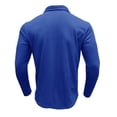 thumbnail image 5 of Zshosam Polo Shirts for Men Men's Casual Classic Button Basic Long Sleeve Shirt Tops(Blue,XL), 5 of 8