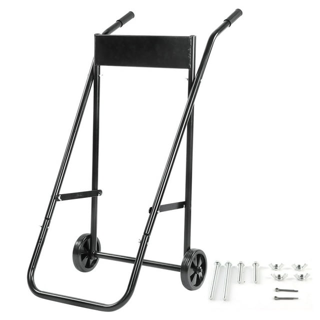 Outboard Engine Cart, Marine Motor Stand, Black Cart Marine Motor For Boat