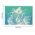 thumbnail image 5 of Abstract Fish Animal Tapestry, Wall Tapestry Decor Home Decor Bedroom Living Room Dorm Tapestry Room Wall Hanging, 60"x40", 5 of 8