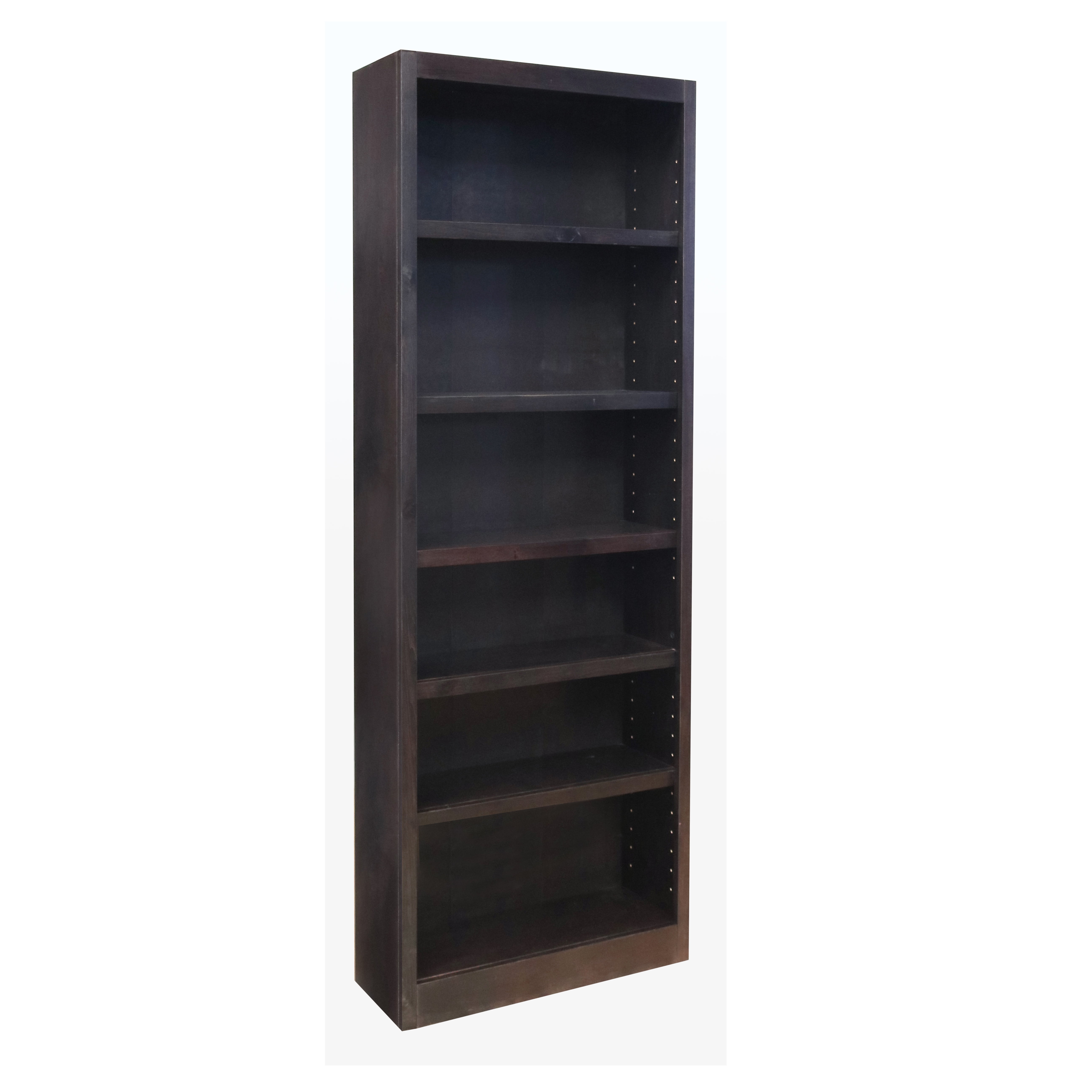 Concepts In Wood 6 Shelf Bookcase, 12 Inch Wide Bookcase