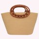 thumbnail image 4 of Bolso Cuerda Algodón Hecho A Mano Hombro Tejido Bolsos Playa Verano para Mujer Con Ratán Gran Capacidad, 4 of 9