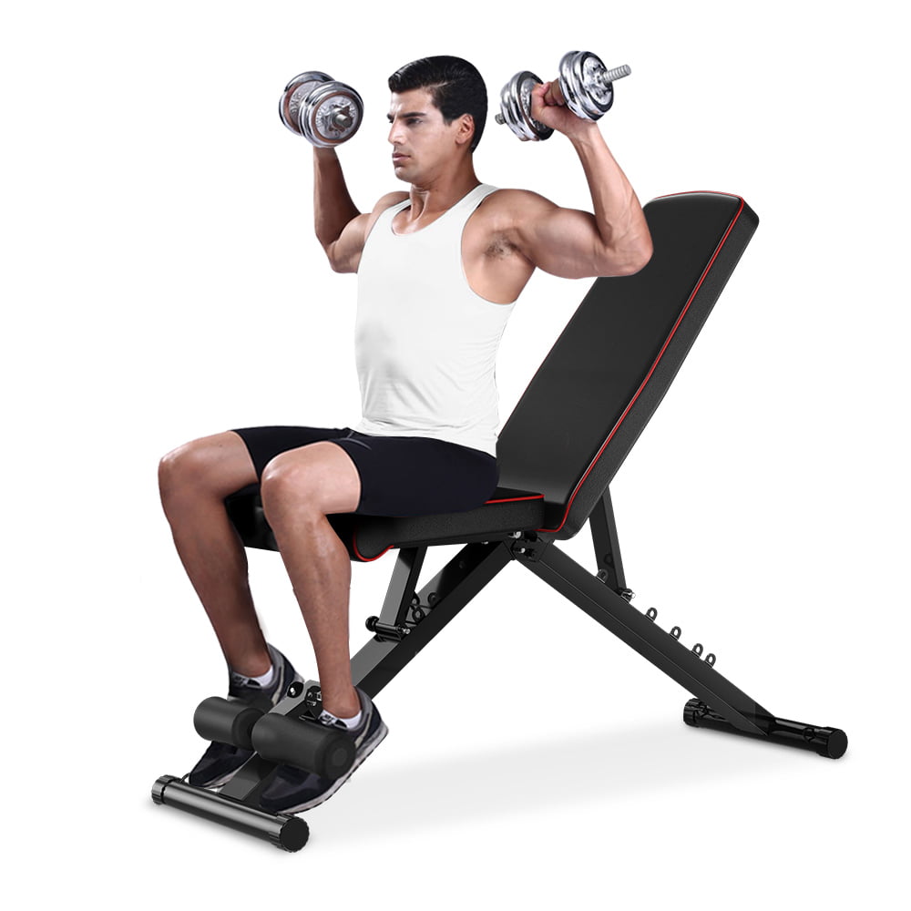 Details about   Adjustable Weight Bench Incline Decline Foldable Workout Full Body Gym Home 