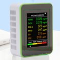 thumbnail image 1 of Monitor De Aire, Detector De Medidores De Del Aire Recargable Portátil Con CO2 TVOC HCHO PM2.5 PM10 Detección, Pantalla Digital LCD De 2.8 Pulgadas, Para El, 1 of 7