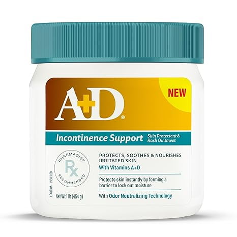 A+D Incontinence Support Skin Protectant & Rash Ointment 16oz