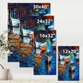 thumbnail image 4 of Designart ' Boats During Warm Sunset Resting On The Water X ' Nautical & Coastal Canvas Wall Art Print, 4 of 4