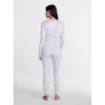 thumbnail image 4 of ClimateRight by Cuddl Duds Women's Pointelle Knit 2PC Top and Legging Thermal Base Layer Set, Sizes XS to 4X, 4 of 7