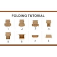 thumbnail image 4 of Tab Locking Shipping Boxes Set of 25 | 8" x 6" x 4" inch  (20 x 15 x 10 cm), Brown Cardboard Mailer Boxes for Small Business Packaging Mailing Suppplies, Moving and Storage, 4 of 7
